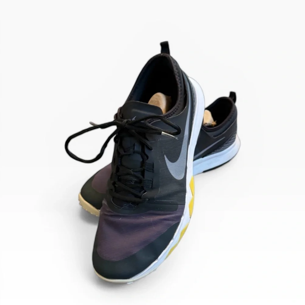 Nike Men's Black and Purple Athletic Golf ⛳️ Shoes